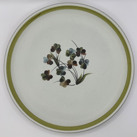 Vintage Denby Shamrock 10 inch dinner plates set of 2 - Picture 5 of 7